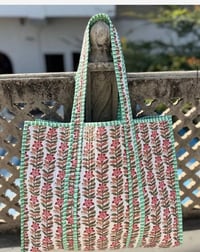 Image 15 of Cotton Quilted Tote