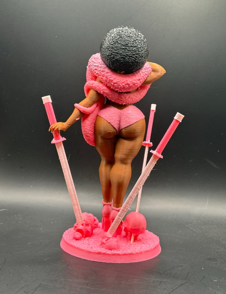 Image of 3D Printed Spinning Dragon Samurai
