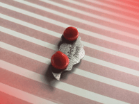 Image 3 of Black Bat Hard Enamel Pin