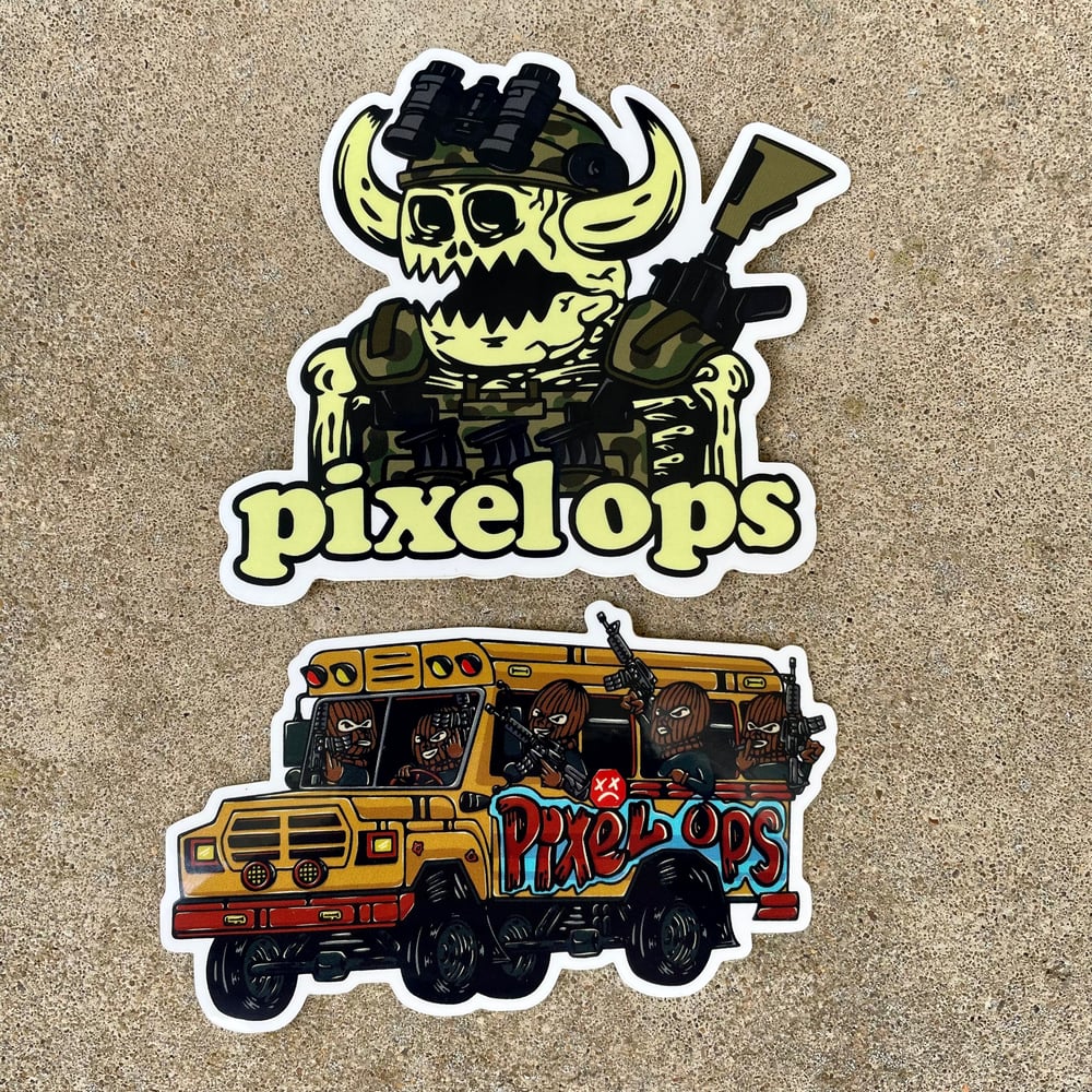 Pixel Ops Monster Halloween Sticker