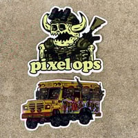 Image 2 of Pixel Ops Monster Halloween Sticker