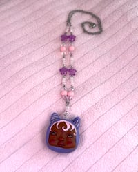 Image 2 of macaron necklace - Amethyst