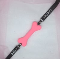 Pink Bad Puppy Bone Gag 