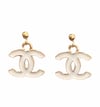 14k Gold Filled White Chanel Earrings