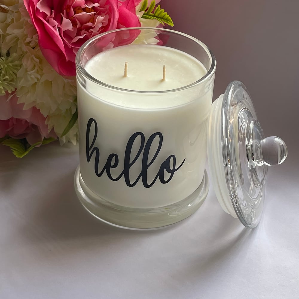 Hello Candle (Double Wicks)