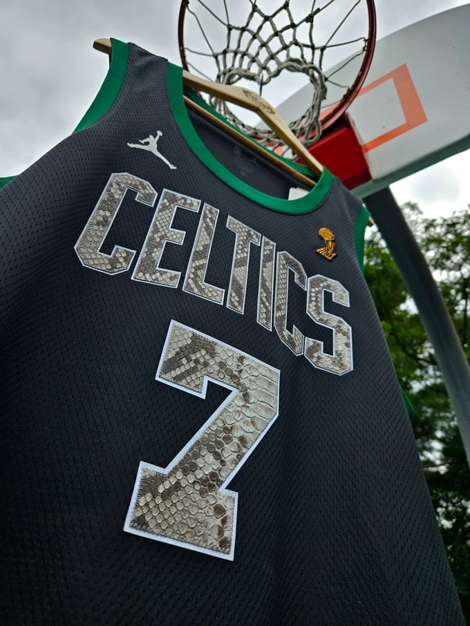 Image of Jaylen Brown snakeskin jersey