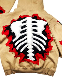 Image 7 of Reworked Cracky 3D Bones Hoodie Size L