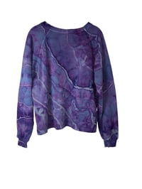 Image 6 of *IRREGULAR* S 100% Cotton French Terry Sweatsuit Set in Purple Haze Geode Ice Dye