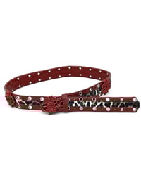 Image 1 of SS26 Red ‘Agama’ Leather Belt