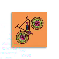 Image 11 of Mexican Day of The Dead, Water is Life, High Resolution Canvas Print with wood backing