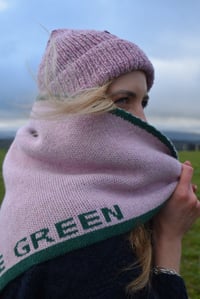 Image 1 of Bramble Green Lambswool Shawl - Made in Scotland