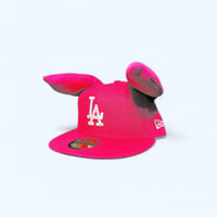 Image 2 of Hot Pink Dodgers Fitted