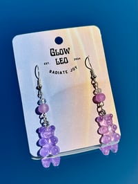 Image 3 of Lilac Gummy Bear Earrings