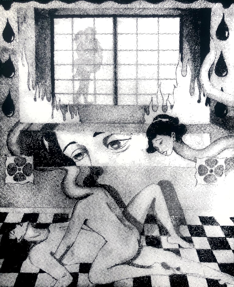 Am I Laughing or Crying Screenprint