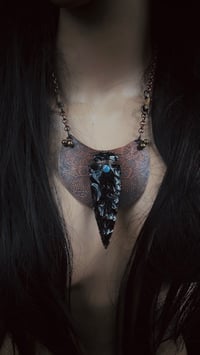 Image 4 of Empress Rising obsidian neck piece - PRE ORDER 