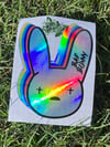 Bad Bunny Holographic Car Decal