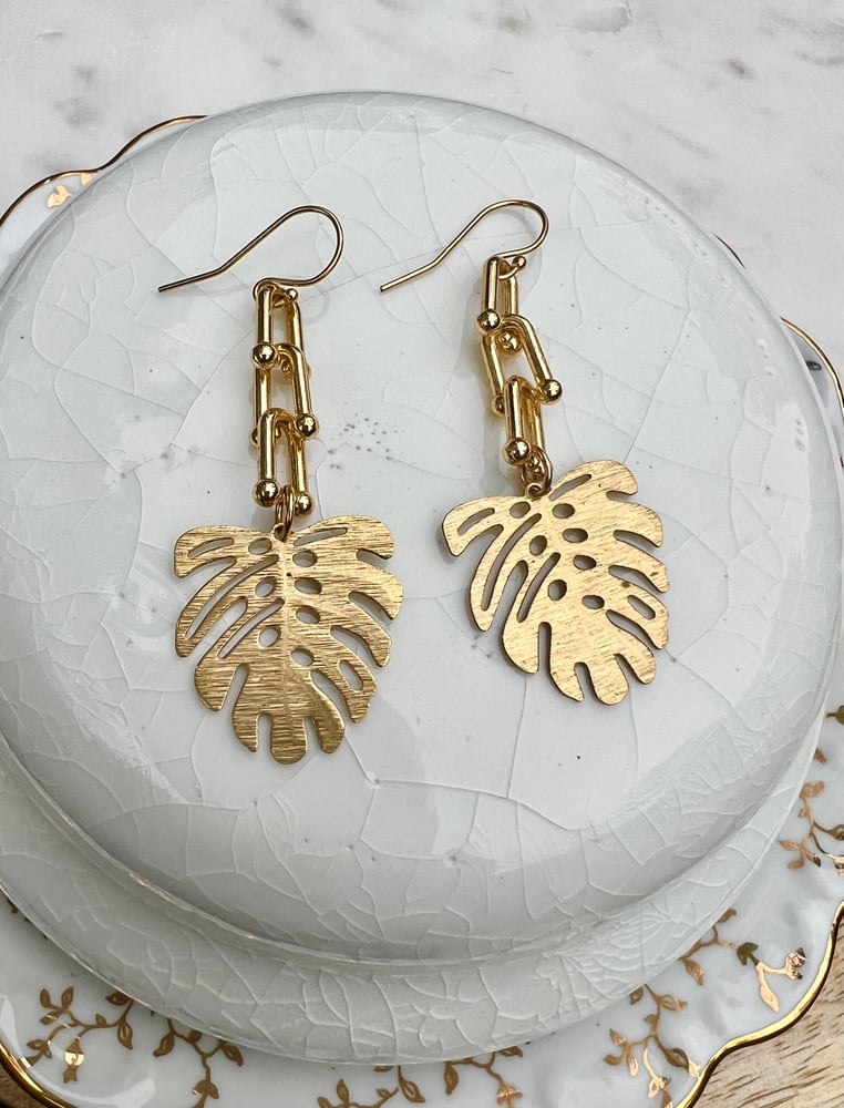 Image of Golden Palms earrings 