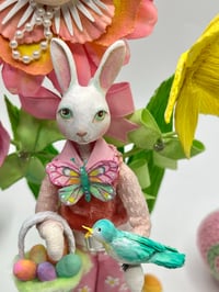 Image 2 of Easter in the garden, miniature art doll sculpture 