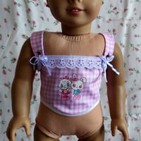 Mezzo piano corset pink gingham