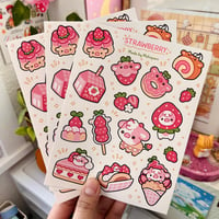 Image 3 of Strawberry Sticker Sheet