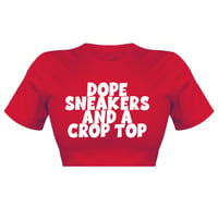 Dope Sneakers Crop T-shirt 🔥
