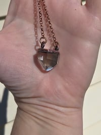 Image 3 of Electroformed carved included Quartz necklace
