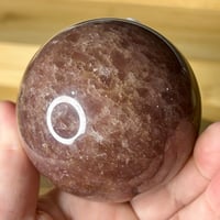 Image 4 of Strawberry Quartz Sphere (36A)
