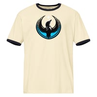 Image 7 of Unisex ringer t-shirt - Rebel Loon front