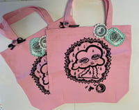 Image 3 of Storm Damage Canvas tote (choose color )