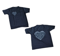 HORIZON BLACKED OUT HEART Graphic Tee.