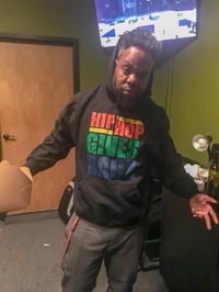 Image 1 of HHGB LETTER HOODIE - Black