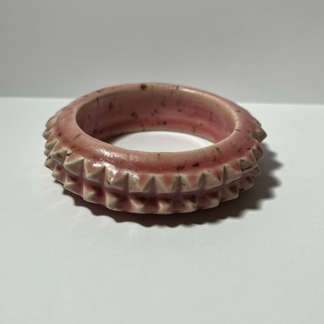 Chocolate Strawberry Studded Bracelet - 7.15 in Inner Diameter