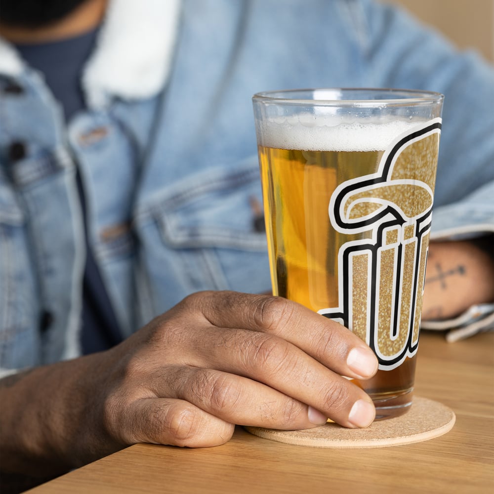 Danke Jurgen Pint Glass (Gold)