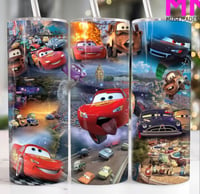 Lighting McQueen & friends 20oz tumbler