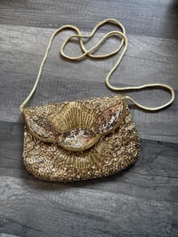 Image 1 of Gold sequins crossbody