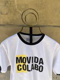 Image 2 of MOCO RINGER TEE WHITE BLACK