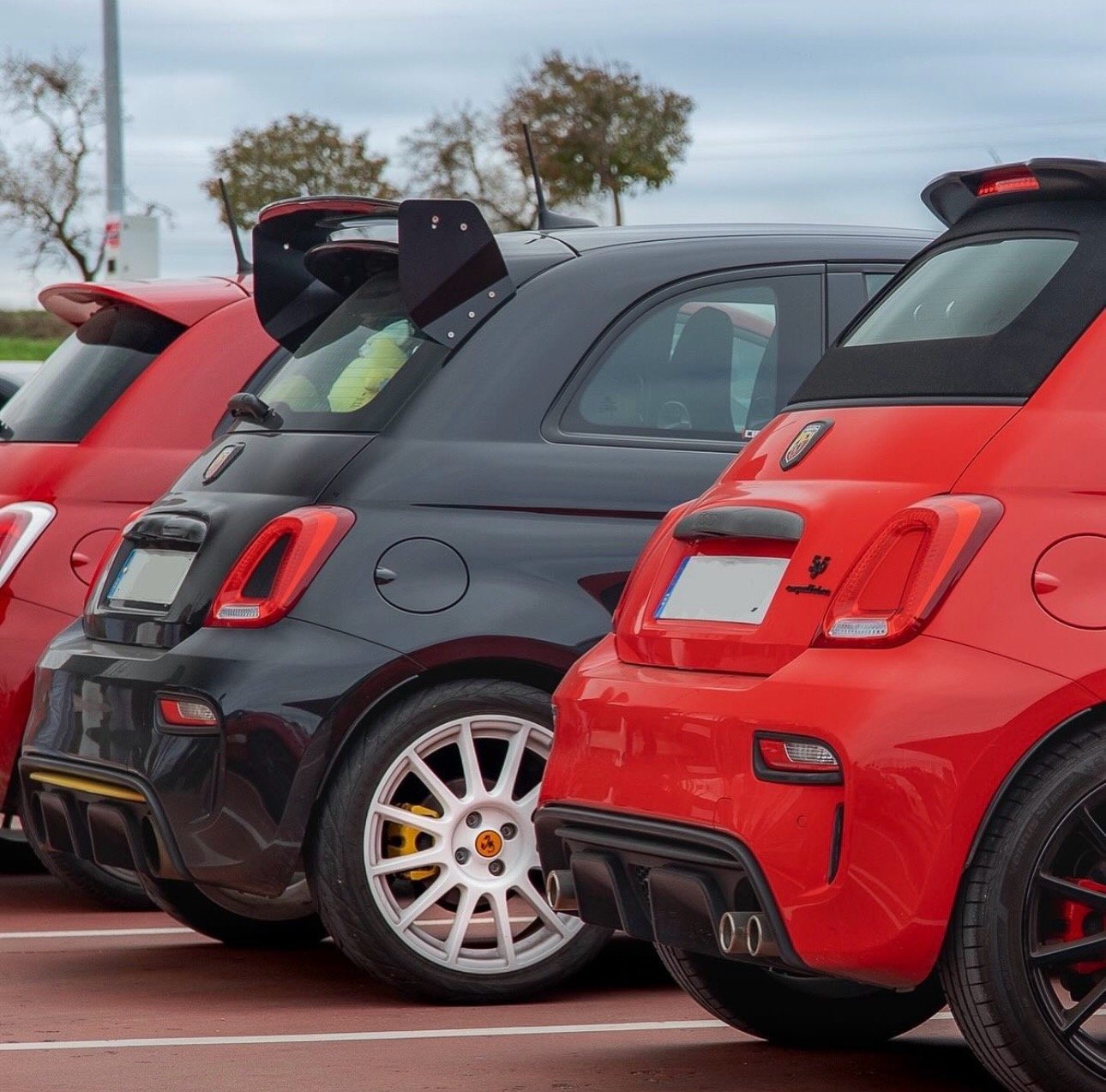 Fiat 500 / 595 / 695 - Track Spoiler Version (Carbon or Fibre Glass blade)  | Track Car Aero