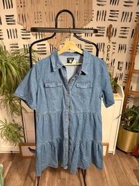 Image 1 of Boohoo denim tunic/dress