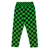 Image 2 of Green Checker Women's Leggings