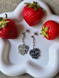 Image 1 of SMALL CHAIN DROP CRYBABY EARRINGS 
