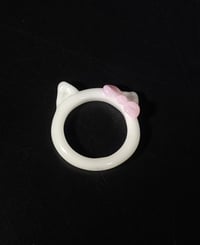 Image 3 of White Hello Kitty Ring 
