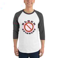 Image 3 of "No Block Spinners" 3/4 sleeve raglan shirt