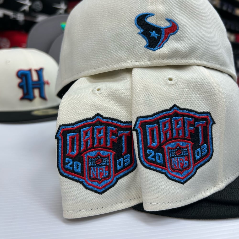 New Era 59Fifty Chrome Houston Texans Draft03