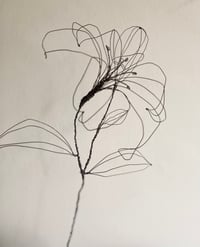 Image 2 of Wire Lily Sculpture
