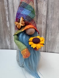 Image 2 of Harris Tweed Wee butterfly Rainbow Gnome