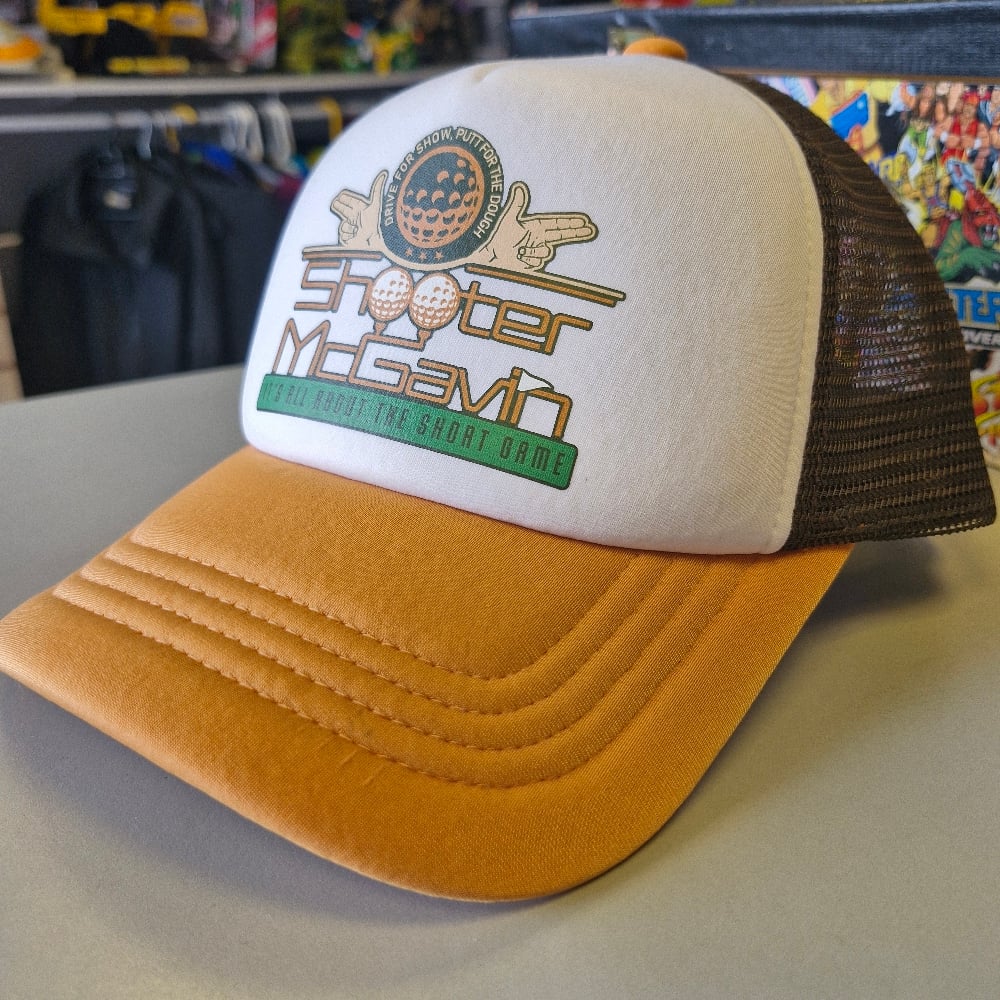 Image of Shooter McGavin Happy Gilmore Trucker Snapback Hat