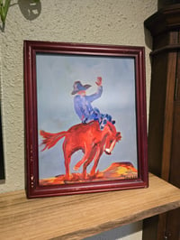 Image 2 of Riding Horseback Framed Print