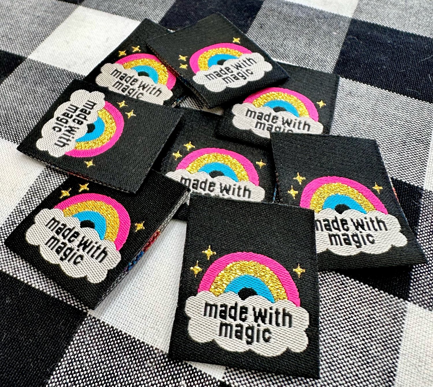 Image of Sarah Hearts Woven Tags - Magic