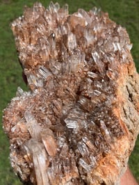 Image 3 of Red Quartz Points Cluster | China #2883