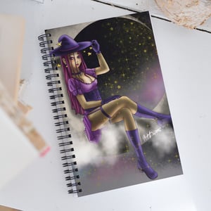 Image of Moon Witch Spiral notebook